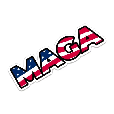 MAGA USA Flag Trump Vinyl Car Sticker